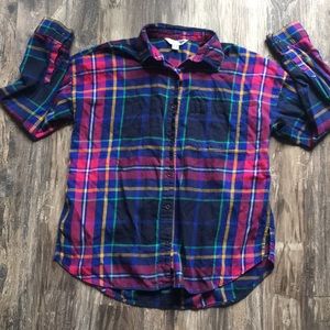 Old Navy Rainbow Flannel